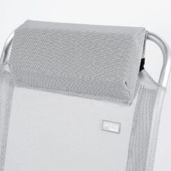 AKTIVE - Chaise Pliante Haute Avec Dossier Haut Réglable 5 Positions, Gris -Camping Boutique aktive chaise pliante haute avec dossier haut reglable 5 positions gris 4