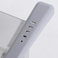 AKTIVE - Chaise Pliante Haute Avec Dossier Haut Réglable 5 Positions, Gris -Camping Boutique aktive chaise pliante haute avec dossier haut reglable 5 positions gris 5