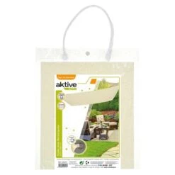 Aktive Garden Uv50 Store Rectangulaire Crème Store D'ombrage -Camping Boutique aktive garden uv50 store rectangulaire creme store dombrage 3