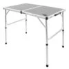 AKTIVE - Table De Camping Pliante, Réglable En 2 Hauteurs, 90x60x40/70 Cm, Gris -Camping Boutique aktive table de camping pliante reglable en 2 hauteurs 90x60x4070 cm gris