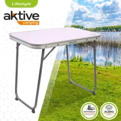 Camping Boutique -Camping Boutique aktive table pliante avec poignee de transport table de camping 60x40x50 cm 1