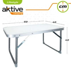 AKTIVE - Table Pliante . Table Basse Blanche En Aluminium - 40x60x40 Cm 10 AKTIVE - Table Pliante . Table Basse Blanche En Aluminium - 40x60x40 Cm -Camping Boutique aktive table pliante table basse blanche en aluminium 40x60x40 cm 3