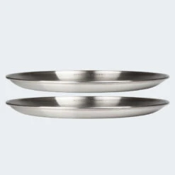 Assiette Plate De Camping | Diamètre Env. 23 Cm | Acier Inox | 2 Assiettes -Camping Boutique assiette plate de camping diametre env 23 cm acier inox 2 assiettes 6