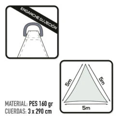 Auvent Triangulaire En Polyester Aktive Garden Coloris Blanc -Camping Boutique auvent triangulaire en polyester aktive garden coloris blanc 2