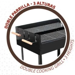 Barbecue Au Charbon De Bois Portable Aktive Double Grill -Camping Boutique barbecue au charbon de bois portable aktive double grill 2