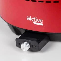 Barbecue De Table Sans Fumée Rond Rouge 2 En 1 Ø34 Cm Aktive -Camping Boutique barbecue de table sans fumee rond rouge 2 en 1 o34 cm aktive 4