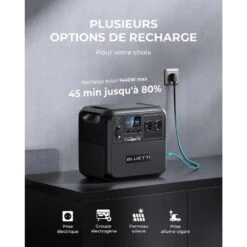 BLUETTI Générateur Électrique Solaire AC180 Avec Panneau Solaire PV200 -Camping Boutique bluetti generateur electrique solaire ac180 avec panneau solaire pv200 3