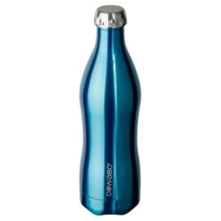 Bouteille Isotherme Double Paroi Collection Metallic - 750 Ml - Bleu -Camping Boutique bouteille isotherme double paroi collection metallic 750 ml bleu 2