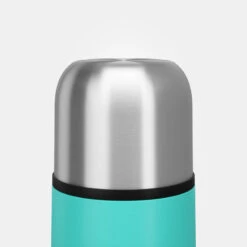 Quechua Bouteille Isotherme Inox 0,4L Avec Gobelet Pour La Randonnée - Turquoise -Camping Boutique bouteille isotherme inox 04l avec gobelet pour la randonnee turquoise 3