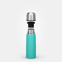 Quechua Bouteille Isotherme Inox 0,4L Avec Gobelet Pour La Randonnée - Turquoise -Camping Boutique bouteille isotherme inox 04l avec gobelet pour la randonnee turquoise 7