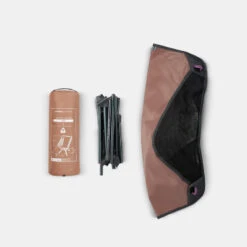 Quechua CHAISE BASSE PLIANTE DE CAMPING MH500 MARRON -Camping Boutique chaise basse pliante de camping mh500 marron 2