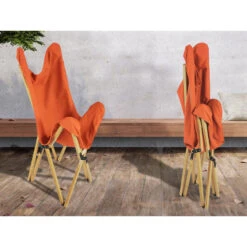 Chaise Longue Tofte - Chaise Relax De Camping - Pliable - Max. 120 Kg - Orange -Camping Boutique chaise longue tofte chaise relax de camping pliable max 120 kg orange 5