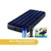 Intex Classic Downy - Lit Gonflable - 191x76x25cm - Compris Les Accessoires -Camping Boutique classic downy lit gonflable 191x76x25cm compris les accessoires