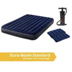 Intex Classic Downy - Lit Gonflable - 203x152x25cm - Compris Les Accessoires -Camping Boutique classic downy lit gonflable 203x152x25cm compris les accessoires 2