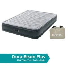 Intex Comfort-Plush 'Queen' - Lit Gonflable - 203x152x33cm - Compris Les Accessoires -Camping Boutique comfort plush queen lit gonflable 203x152x33cm compris les accessoires 1