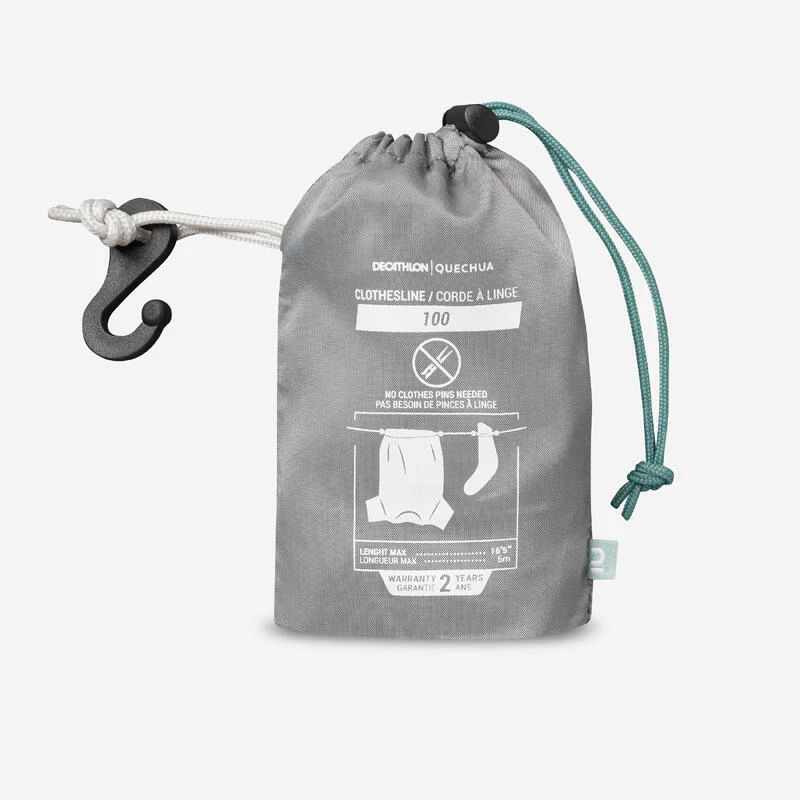 Quechua CORDE À LINGE POUR LE CAMPING - 5 MÈTRES 3 Quechua CORDE À LINGE POUR LE CAMPING - 5 MÈTRES