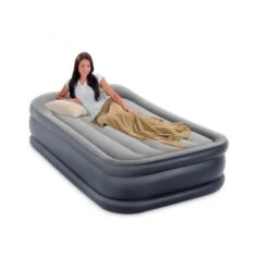 Intex Deluxe Pillow Rest Raised Twin - Lit Gonflable - 191x99x42cm - Avec Accessoires -Camping Boutique deluxe pillow rest raised twin lit gonflable 191x99x42cm avec accessoires 2