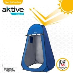 Douche De Camping Et Tente à Langer Sans Plancher Aktive 120x120x185 Cm -Camping Boutique douche de camping et tente a langer sans plancher aktive 120x120x185 cm 2