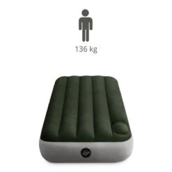 Intex Downy Jr. Twin Airbed - Lit Gonflable - 191x76x25cm - Avec Accessoires -Camping Boutique downy jr twin airbed lit gonflable 191x76x25cm avec accessoires 2
