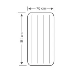 Intex Downy Jr. Twin Airbed - Lit Gonflable - 191x76x25cm - Avec Accessoires -Camping Boutique downy jr twin airbed lit gonflable 191x76x25cm avec accessoires 3