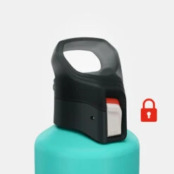 Quechua Gourde Alu 1L Avec Bouchon à Ouverture Rapide Pour La Randonnée - Vert -Camping Boutique gourde alu 1l avec bouchon a ouverture rapide pour la randonnee vert 3