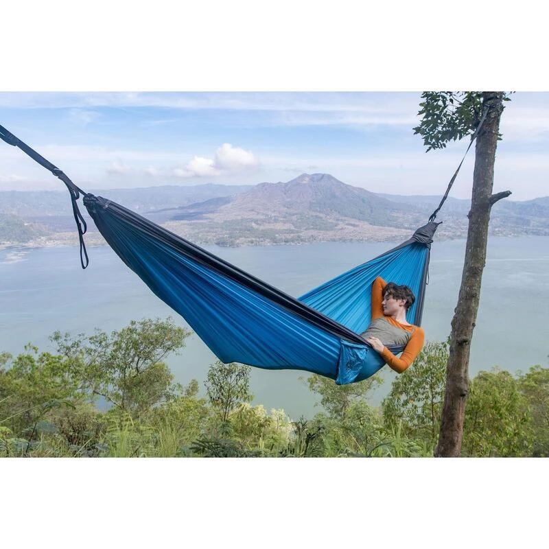 TICKET TO THE MOON Hamac King SizeAqua / Gris Foncé 4 TICKET TO THE MOON Hamac King SizeAqua / Gris Foncé – Image 2