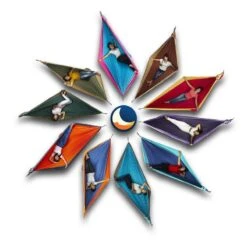 TICKET TO THE MOON Hamac Original Orange/ Gris Foncé -Camping Boutique hamac original orange gris fonce 3