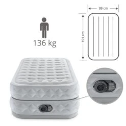 Intex Matelas Gonflable - 1-Person - 99 X 191 X 51 Cm - Gris -Camping Boutique intex matelas gonflable 1 person 99 x 191 x 51 cm gris 3