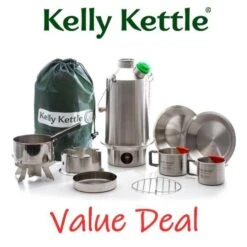 Kelly Kettle Kit 'Base Camp' Ultime - Acier Inoxydable NOUVEAU -Camping Boutique kelly kettle kit base camp ultime acier inoxydable nouveau 2