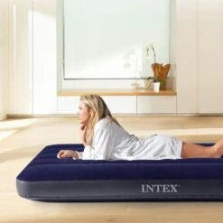 Matelas Gonflable - Intex Classic Downy -1 Personne - 76x191x25 Cm (BxLxH) -Camping Boutique matelas gonflable intex classic downy 1 personne 76x191x25 cm bxlxh 5