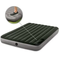 Matelas Gonflable - Intex Downy -2 Personnes - 152x203x25 Cm (BxLxH) -Camping Boutique matelas gonflable intex downy 2 personnes 152x203x25 cm bxlxh 4