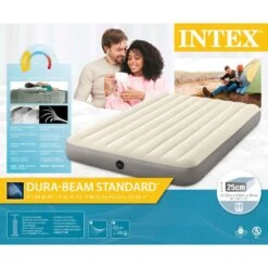 Matelas Gonflable - Intex Single-High -2 Personnes -Camping Boutique matelas gonflable intex single high 2 personnes 4