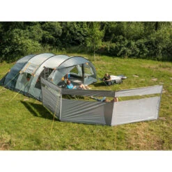 Paravent De Camping Bora - Brise-Vue - 4,5 X 1,4 M - Résistant Au Vent - Gris -Camping Boutique paravent de camping bora brise vue 45 x 14 m resistant au vent gris 3