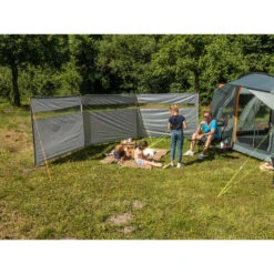 Paravent De Camping Bora - Brise-Vue - 6,0 X 1,4 M - Résistant Au Vent - Gris -Camping Boutique paravent de camping bora brise vue 60 x 14 m resistant au vent gris 2