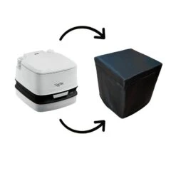 Porta Potti 335 Et Dometic 9L 972 Housse De Poterie En Simili-cuir Noir -Camping Boutique porta potti 335 et dometic 9l 972 housse de poterie en simili cuir noir 1