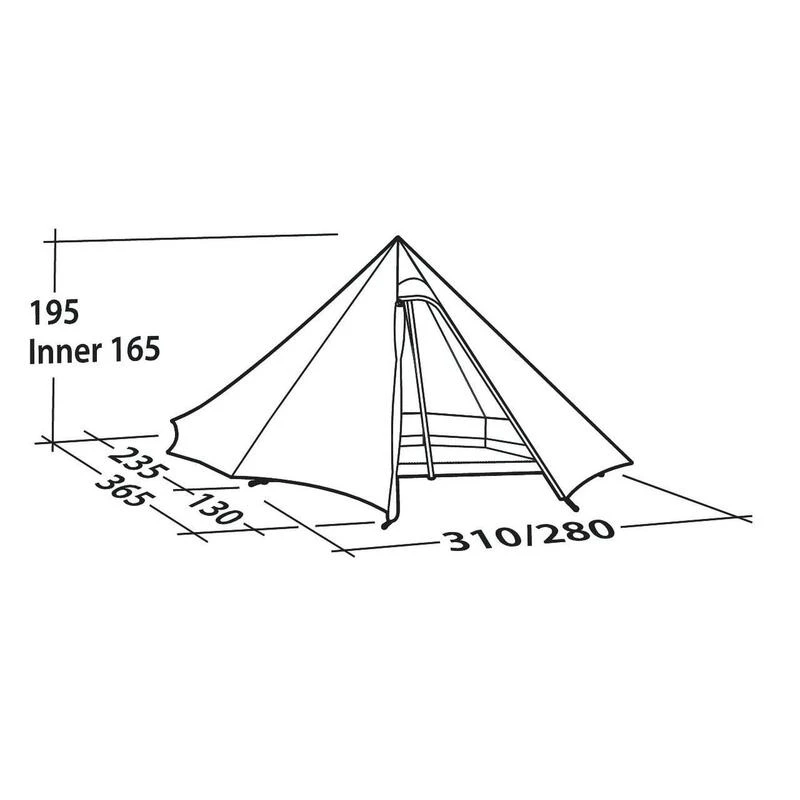 Robens Cône Vert PRS - Tipi Tent Pour Quatre Personnes 5 Robens Cône Vert PRS - Tipi Tent Pour Quatre Personnes – Image 3
