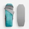 Quechua SAC DE COUCHAGE ENFANT 2 EN 1 - SLEEPIN BED JUNIOR 10°C BLEU -Camping Boutique sac de couchage enfant 2 en 1 sleepin bed junior 10c bleu