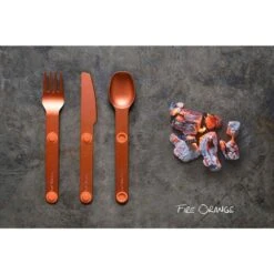 SET 3 COUVERTS MAGNÉTIQUES MAGWARE - CAMPING BIVOUAC - ALUMINUM DUR - AVEC ÉTUI -Camping Boutique set 3 couverts magnetiques magware camping bivouac aluminum dur avec etui 3