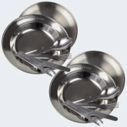 Set Couverts De Camping Et Assiette Creuse & Plate | 2 Personnes -Camping Boutique set couverts de camping et assiette creuse and plate 2 personnes 2