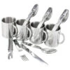 Set De Couverts De Camping & Tasse Thermique Inox | 4 Personnes
