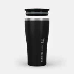 Quechua Tasse / Verre MH500 Isotherme (double Paroi Inox) Camp Du Randonneur 0,5L Noir -Camping Boutique tasse verre mh500 isotherme double paroi inox camp du randonneur 05l noir 7