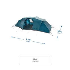 Quechua Tente à Arceaux De Camping - Arpenaz 8.4 - 8 Personnes - 4 Chambres -Camping Boutique tente a arceaux de camping arpenaz 84 8 personnes 4 chambres 2