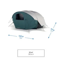 Quechua Tente Bulle De Camping - AirSeconds Skyview Polycoton - 2 Personnes - 1 Chambre -Camping Boutique tente bulle de camping airseconds skyview polycoton 2 personnes 1 chambre 3