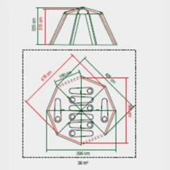 Tente Coleman 8 Personnes Octagon Gris -Camping Boutique tente coleman 8 personnes octagon gris 6
