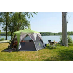 Tente Coleman Octagon 8 (Verte) -Camping Boutique tente coleman octagon 8 verte 2