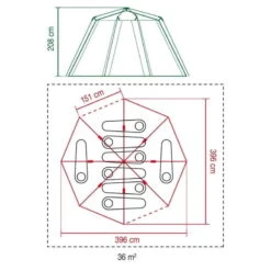 Tente Coleman Octagon Blackout 8 -Camping Boutique tente coleman octagon blackout 8 5