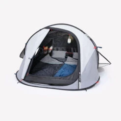 Quechua Tente De Camping - 2 SECONDS - 2 Places - Fresh & Black -Camping Boutique tente de camping 2 seconds 2 places fresh and black 3