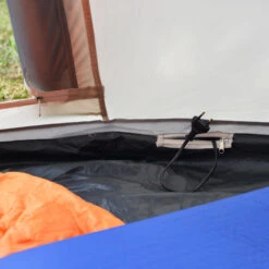 Tente De Camping Tipii - 6 Personnes - Hauteur 2,50m - Moustiquaire - Beige/Gris -Camping Boutique tente de camping tipii 6 personnes hauteur 250m moustiquaire beigegris 3