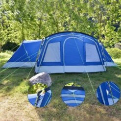 Tente Familiale Dôme Nimbus 12 - Camping - 12 Personnes - 3 Cabines -Camping Boutique tente familiale dome nimbus 12 camping 12 personnes 3 cabines 5