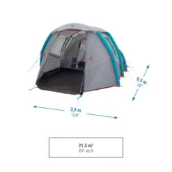Quechua Tente Gonflable De Camping - Air Seconds 4.1 - 4 Personnes - 1 Chambre -Camping Boutique tente gonflable de camping air seconds 41 4 personnes 1 chambre 2